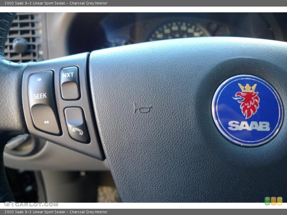 Charcoal Grey Interior Controls for the 2003 Saab 9-3 Linear Sport Sedan #39522341