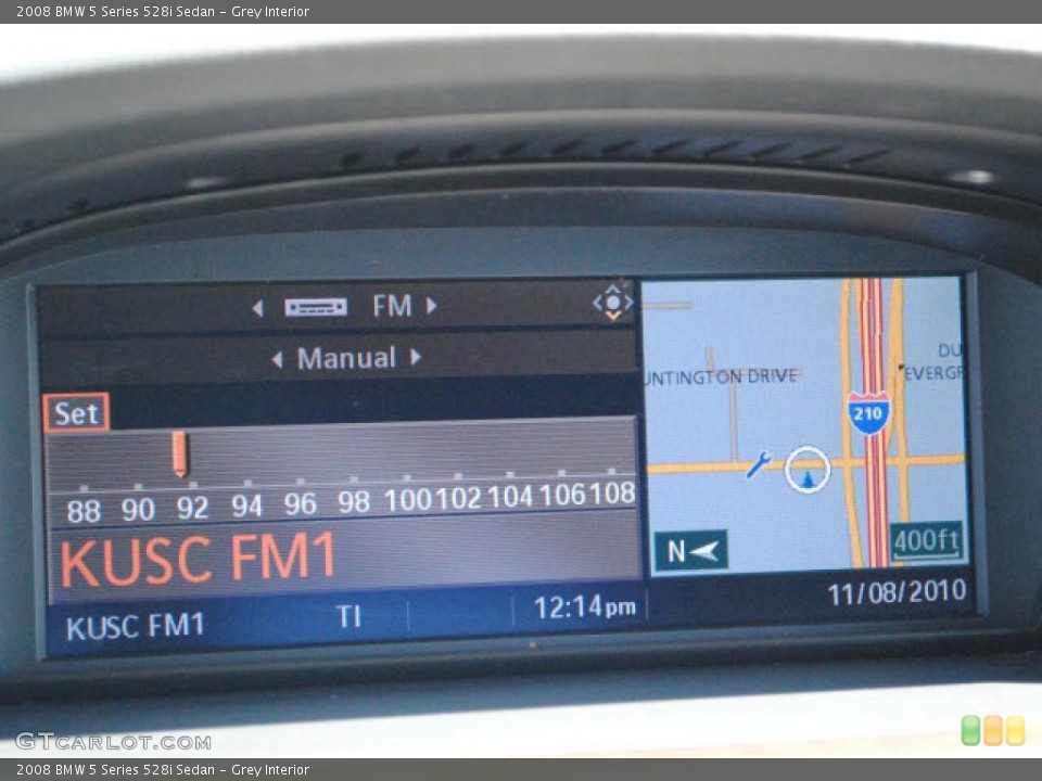 Grey Interior Navigation for the 2008 BMW 5 Series 528i Sedan #39523813