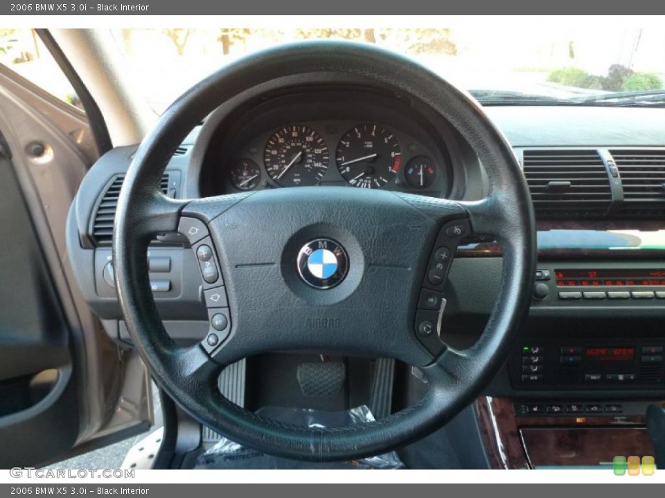 Black Interior Steering Wheel for the 2006 BMW X5 3.0i #39523981