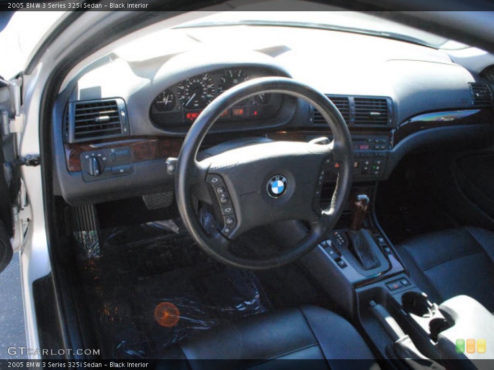 Black Interior Dashboard for the 2005 BMW 3 Series 325i Sedan #39524173