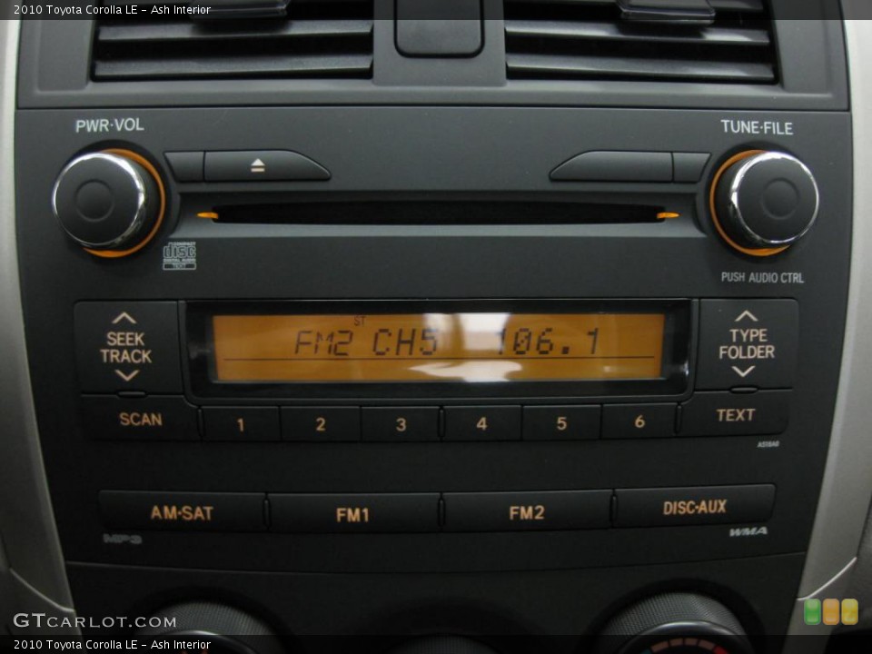 Ash Interior Controls for the 2010 Toyota Corolla LE #39524305
