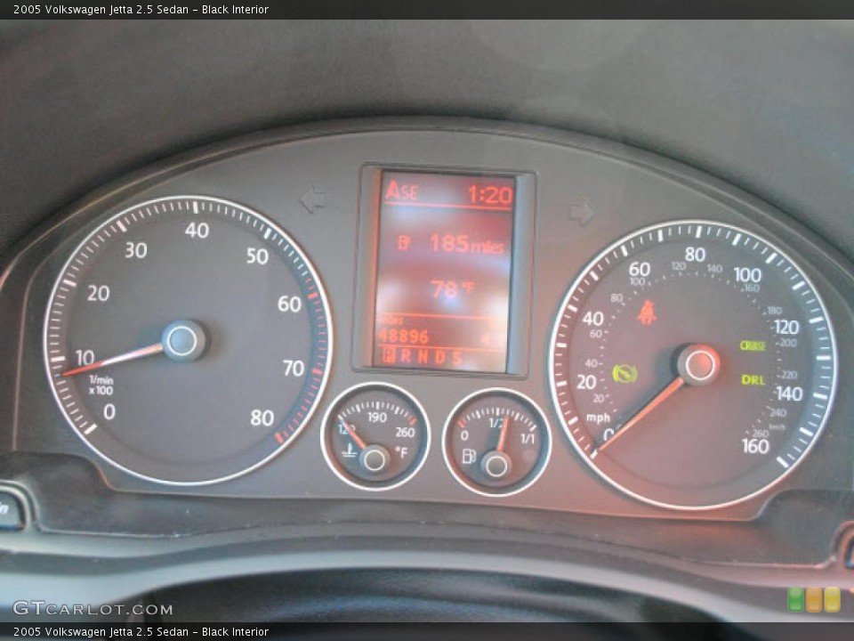Black Interior Gauges for the 2005 Volkswagen Jetta 2.5 Sedan #39524589