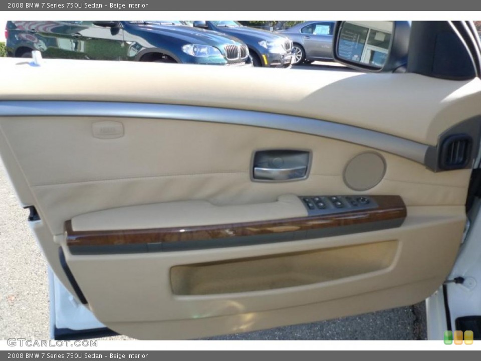 Beige Interior Door Panel for the 2008 BMW 7 Series 750Li Sedan #39526217