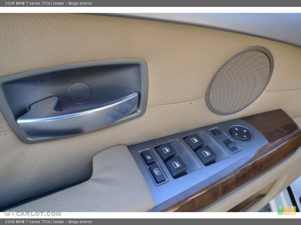 Beige Interior Controls for the 2008 BMW 7 Series 750Li Sedan #39526233