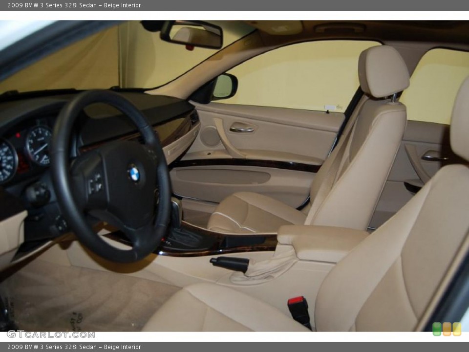 Beige Interior Photo for the 2009 BMW 3 Series 328i Sedan #39526669