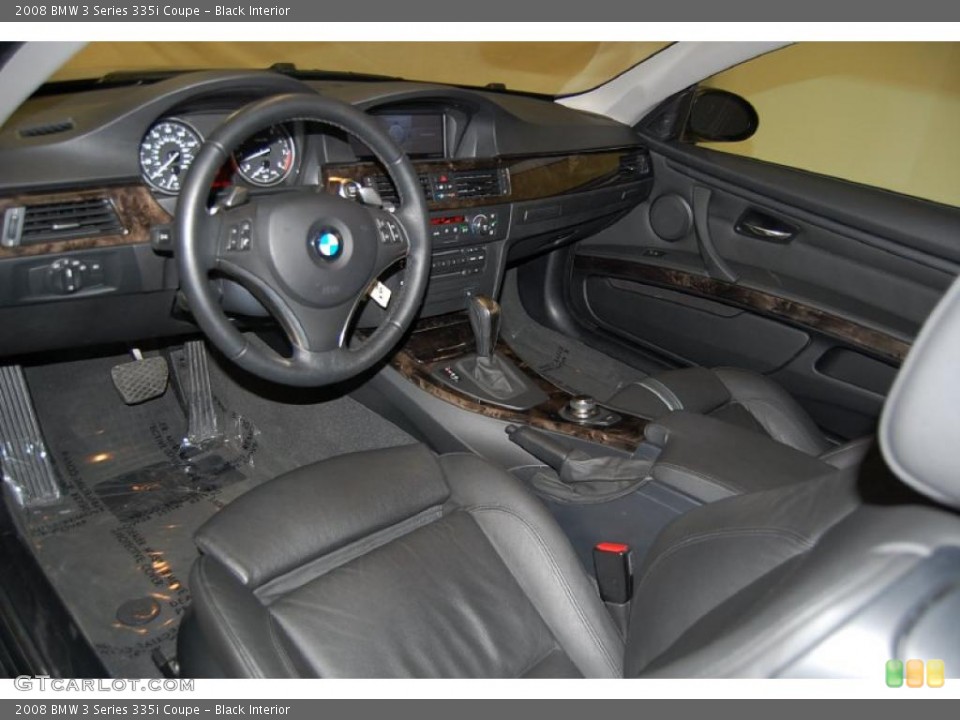 Black Interior Prime Interior for the 2008 BMW 3 Series 335i Coupe #39527653