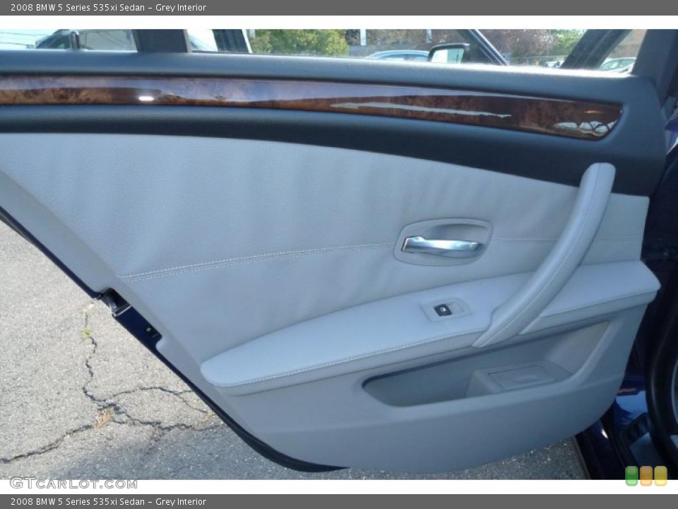 Grey Interior Door Panel for the 2008 BMW 5 Series 535xi Sedan #39527921
