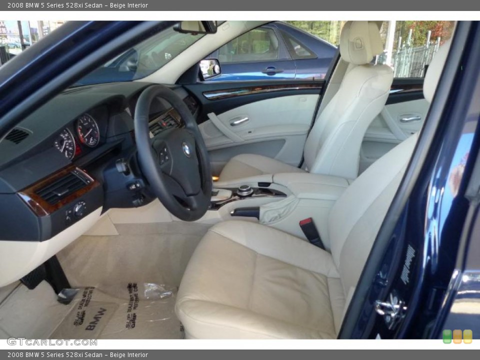 Beige Interior Photo for the 2008 BMW 5 Series 528xi Sedan #39528297