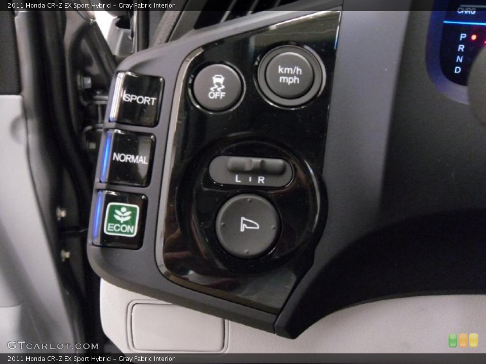 Gray Fabric Interior Controls for the 2011 Honda CR-Z EX Sport Hybrid #39528605