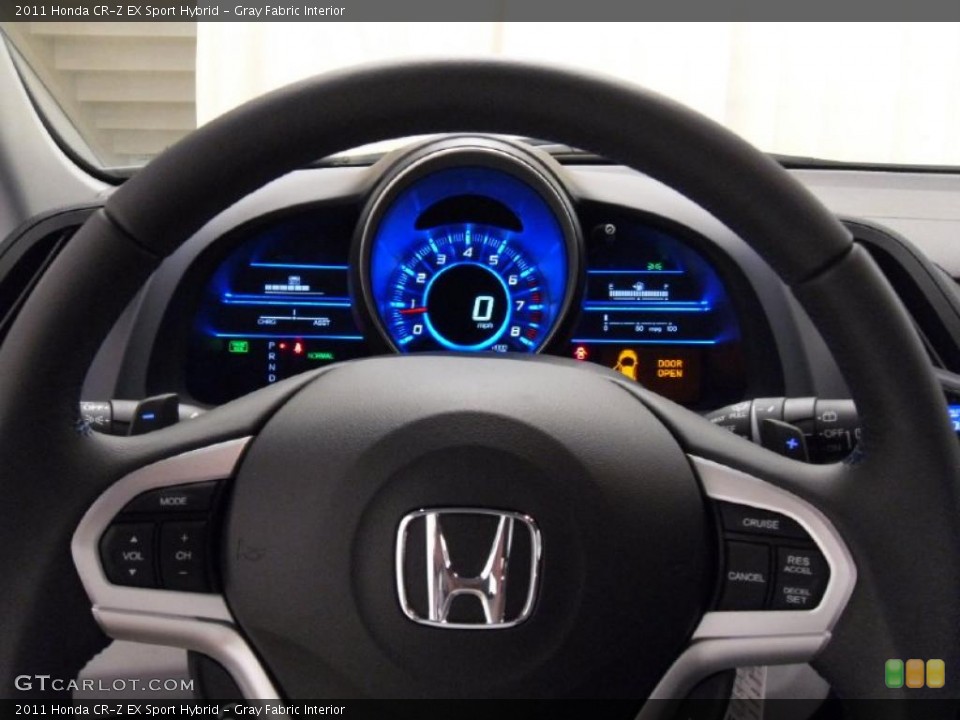 Gray Fabric Interior Steering Wheel for the 2011 Honda CR-Z EX Sport Hybrid #39528665