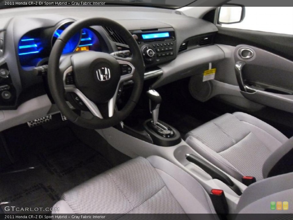Gray Fabric Interior Prime Interior for the 2011 Honda CR-Z EX Sport Hybrid #39528897