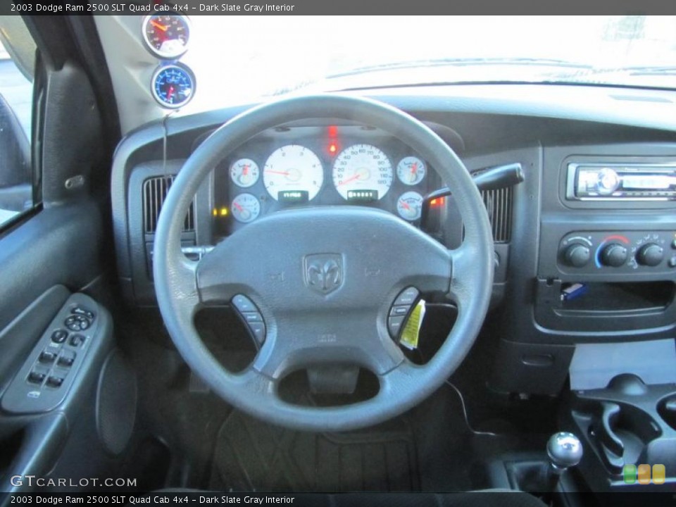 Dark Slate Gray Interior Steering Wheel for the 2003 Dodge Ram 2500 SLT Quad Cab 4x4 #39529565