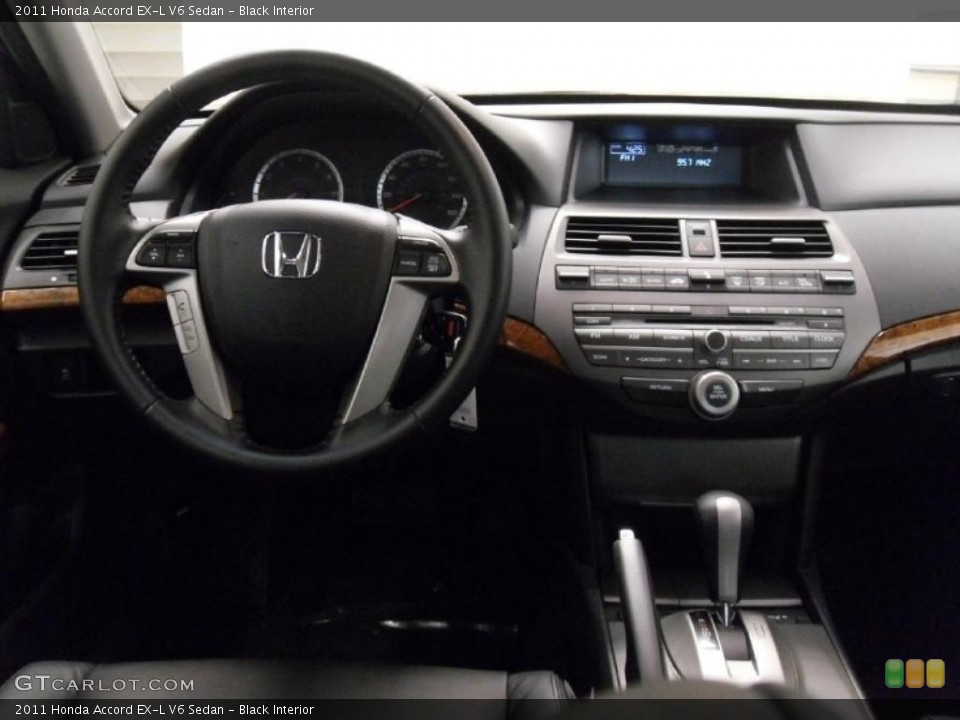 Black Interior Dashboard for the 2011 Honda Accord EX-L V6 Sedan #39529673