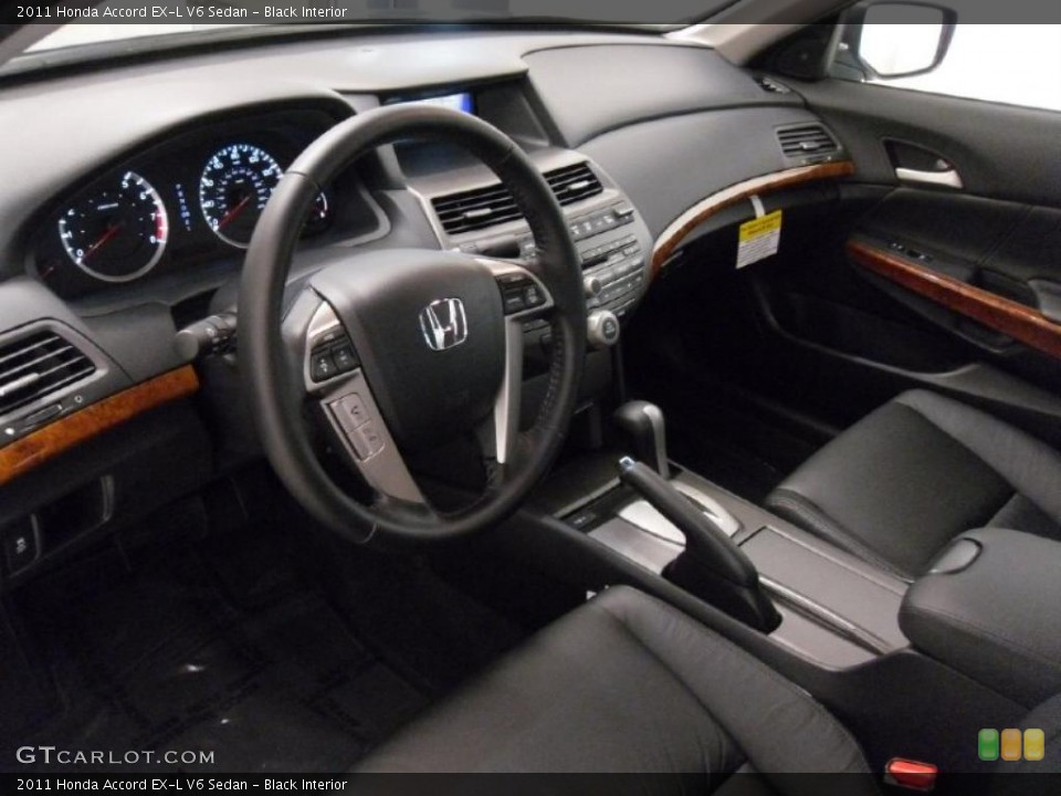Black Interior Prime Interior for the 2011 Honda Accord EX-L V6 Sedan #39529849