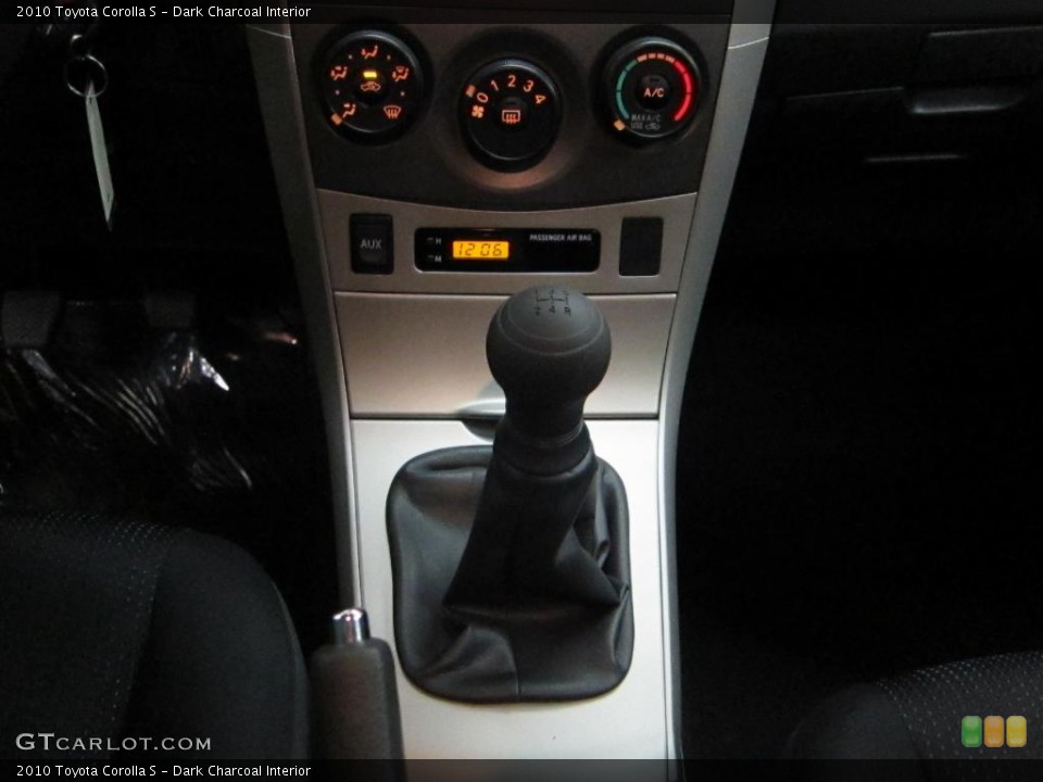Dark Charcoal Interior Transmission for the 2010 Toyota Corolla S #39530081