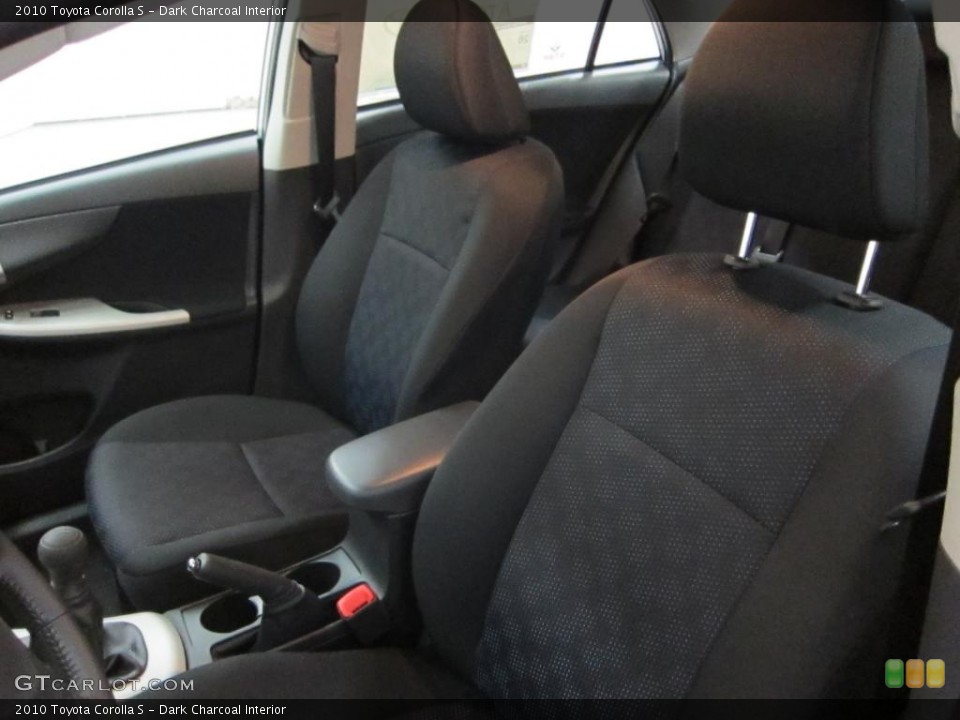Dark Charcoal Interior Photo for the 2010 Toyota Corolla S #39530101