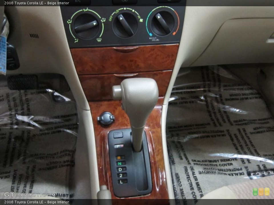 Beige Interior Transmission for the 2008 Toyota Corolla LE #39531181