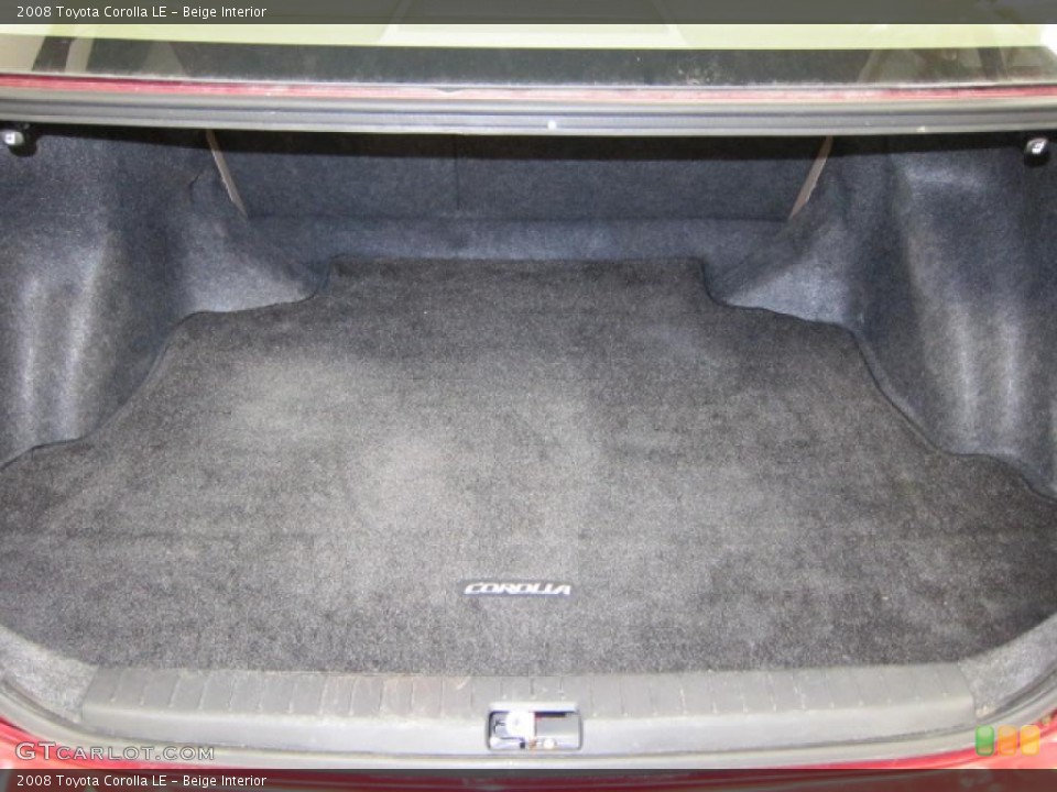 Beige Interior Trunk for the 2008 Toyota Corolla LE #39531261