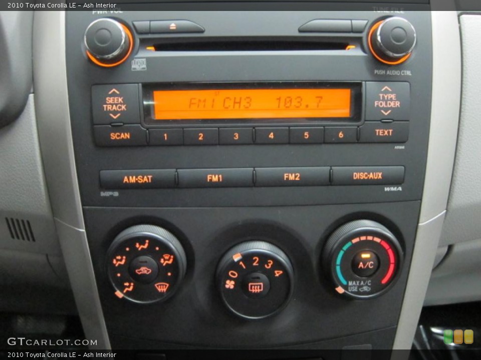 Ash Interior Controls for the 2010 Toyota Corolla LE #39532181