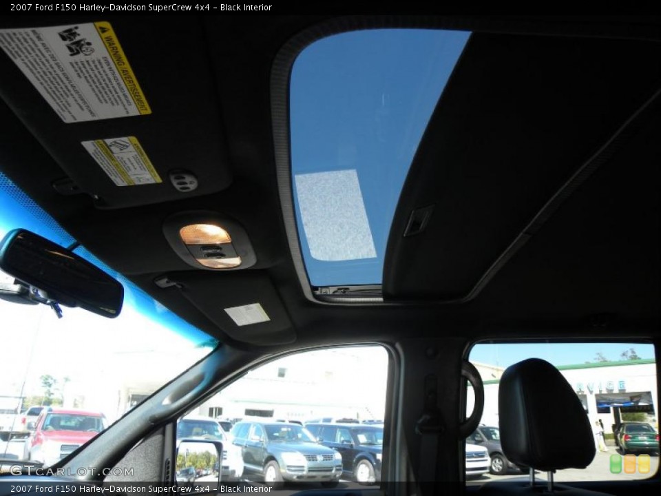 Black Interior Sunroof for the 2007 Ford F150 Harley-Davidson SuperCrew 4x4 #39534073