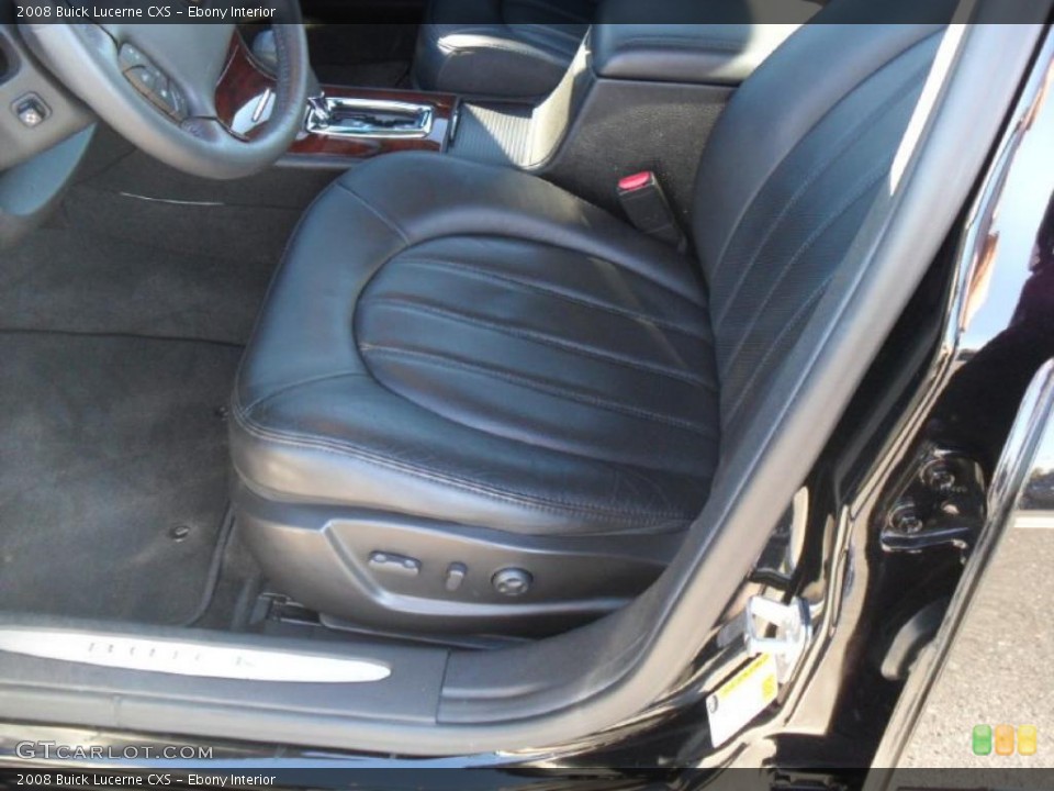 Ebony Interior Photo for the 2008 Buick Lucerne CXS #39536905