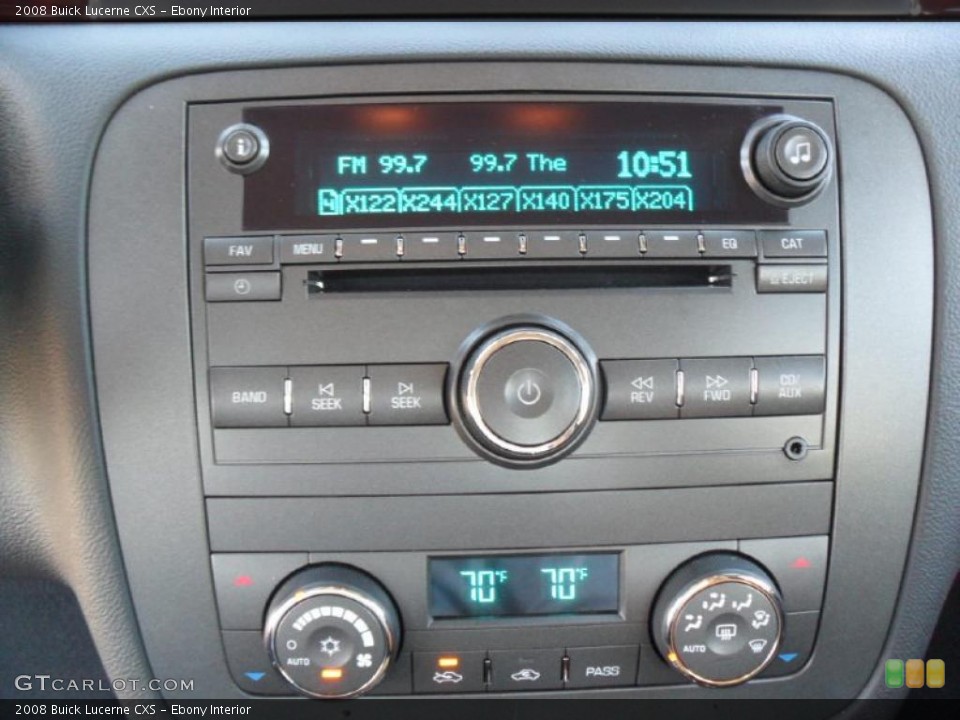 Ebony Interior Controls for the 2008 Buick Lucerne CXS #39536957
