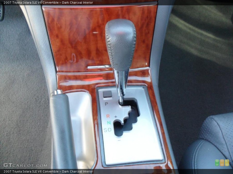 Dark Charcoal Interior Transmission for the 2007 Toyota Solara SLE V6 Convertible #39537381