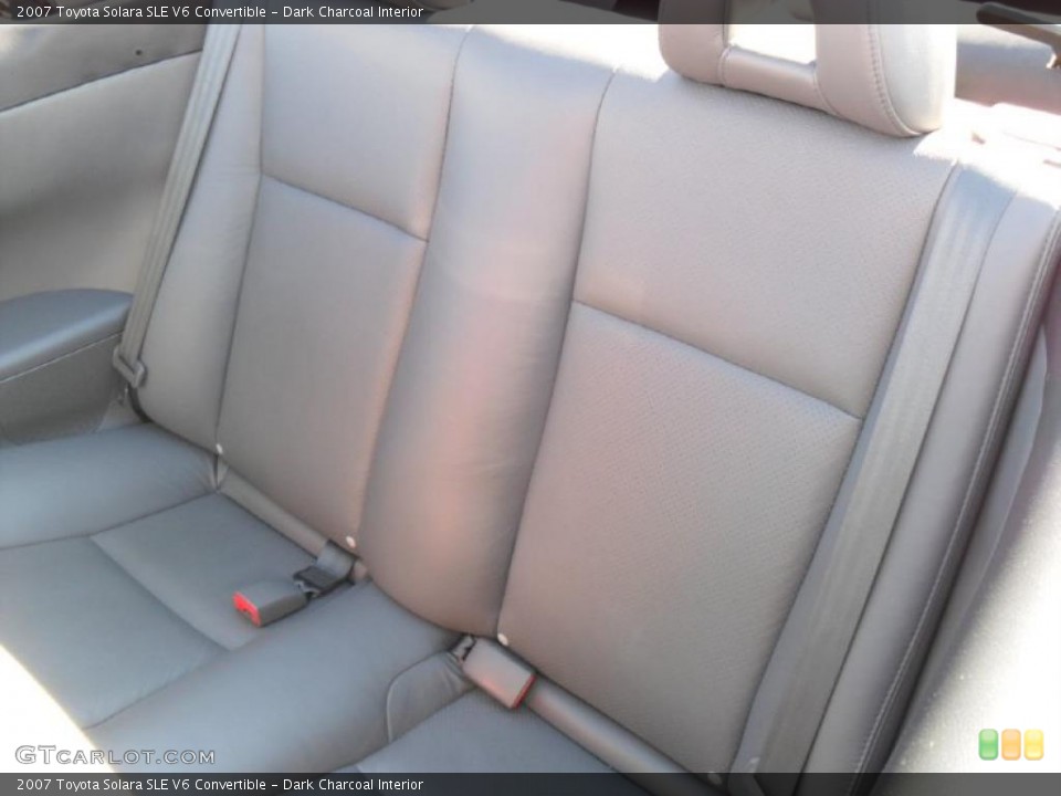 Dark Charcoal Interior Photo for the 2007 Toyota Solara SLE V6 Convertible #39537541