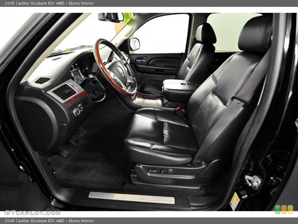 Ebony Interior Prime Interior for the 2008 Cadillac Escalade ESV AWD #39537649