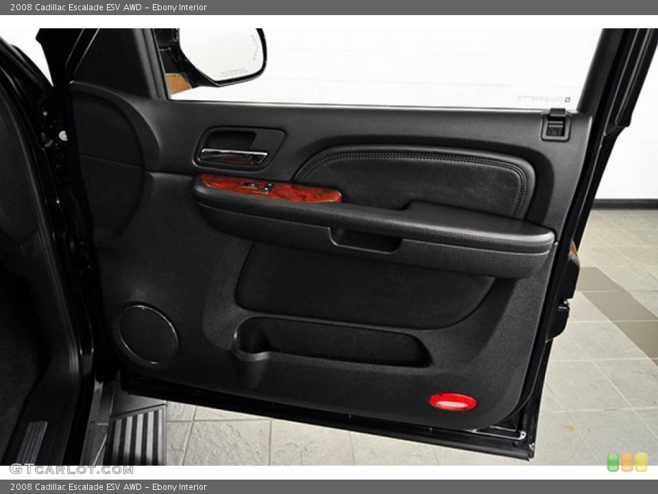 Ebony Interior Door Panel for the 2008 Cadillac Escalade ESV AWD #39537733