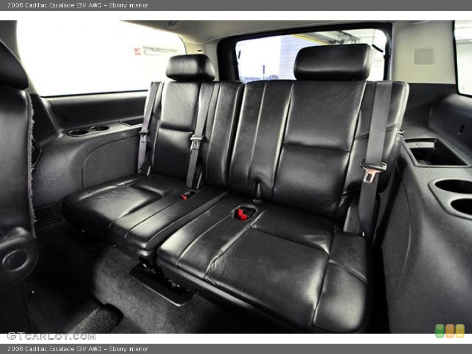 Ebony Interior Photo for the 2008 Cadillac Escalade ESV AWD #39538269