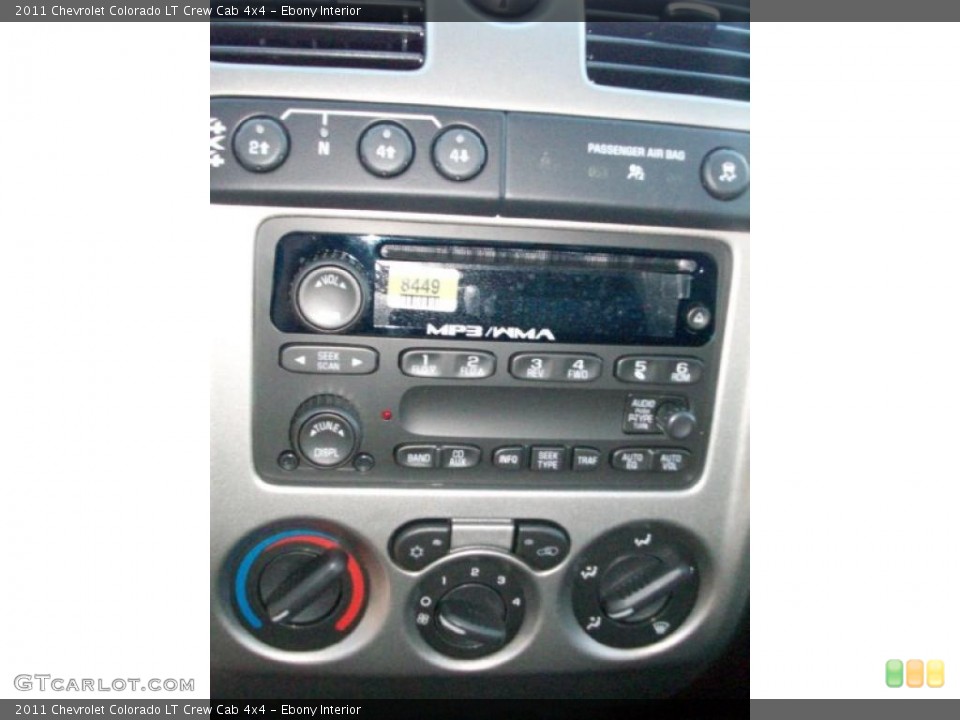Ebony Interior Controls for the 2011 Chevrolet Colorado LT Crew Cab 4x4 #39538818