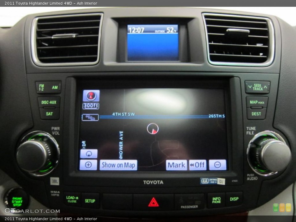 Ash Interior Navigation for the 2011 Toyota Highlander Limited 4WD #39539018