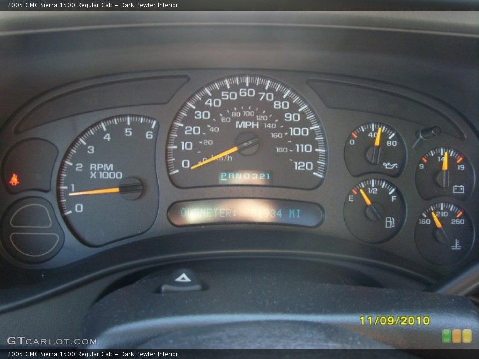 Dark Pewter Interior Gauges for the 2005 GMC Sierra 1500 Regular Cab #39540522