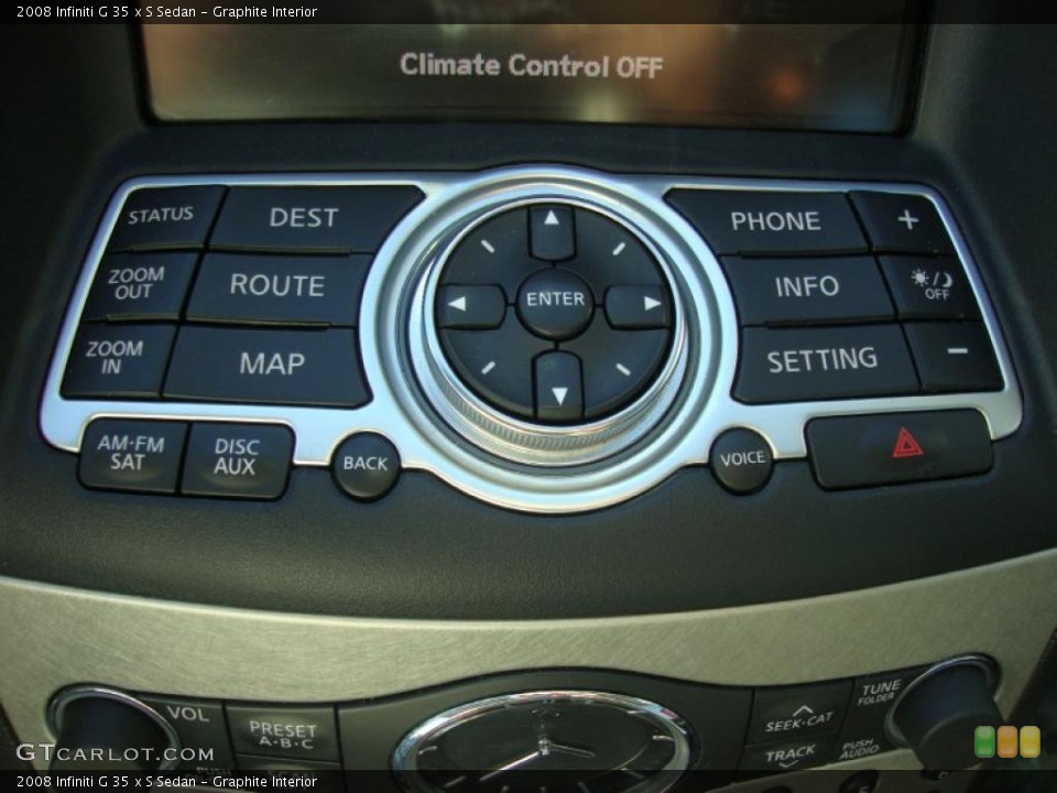 Graphite Interior Navigation for the 2008 Infiniti G 35 x S Sedan #39543198
