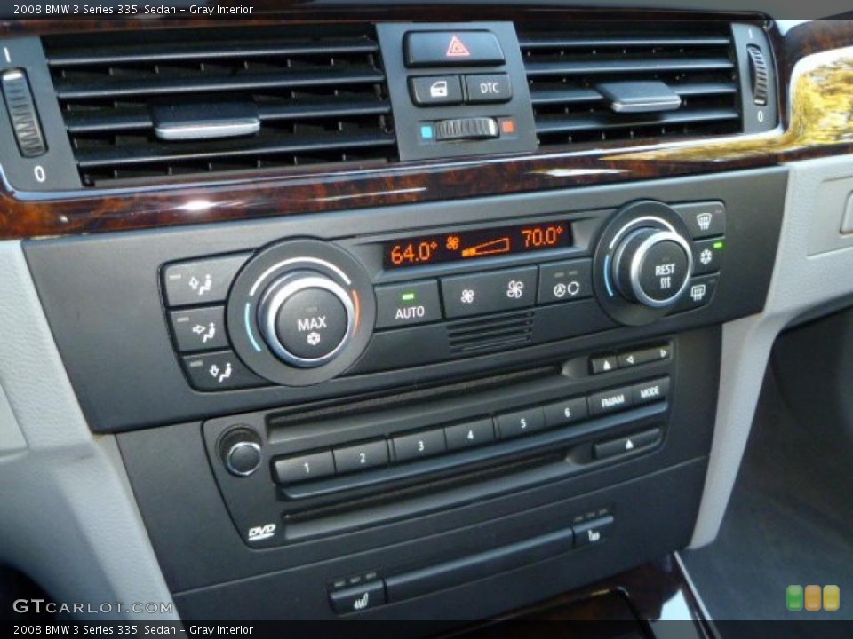 Gray Interior Controls for the 2008 BMW 3 Series 335i Sedan #39544118