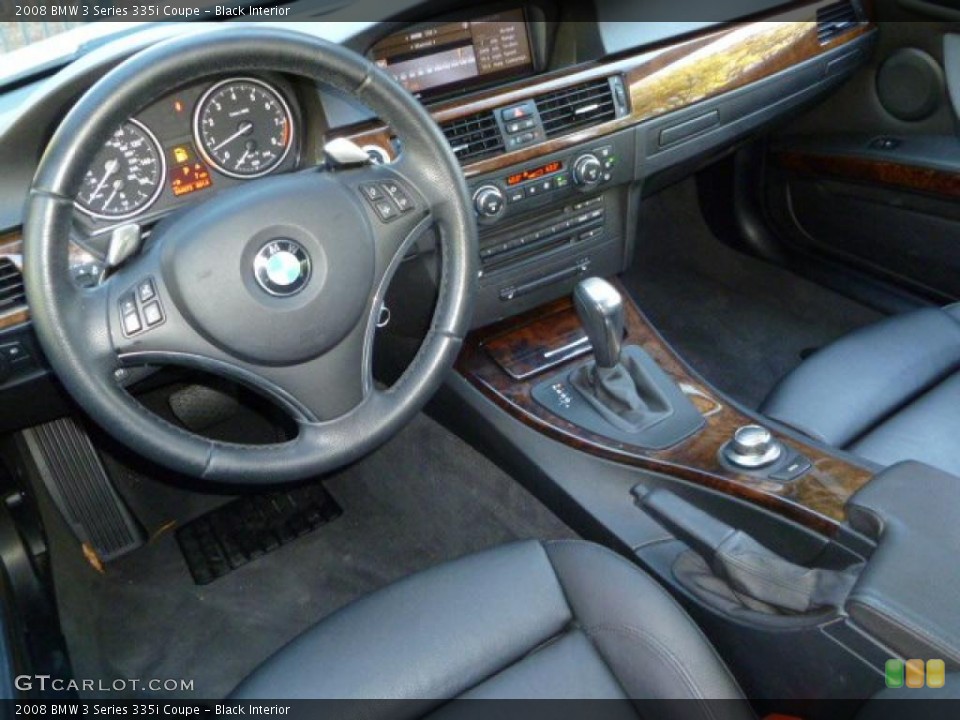 Black Interior Prime Interior for the 2008 BMW 3 Series 335i Coupe #39544290