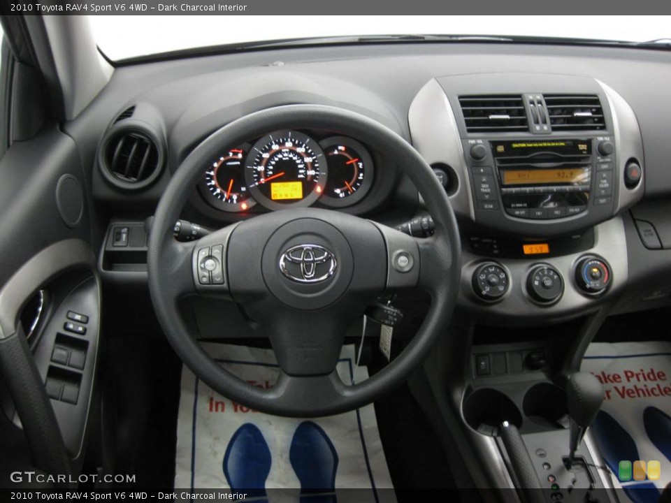 Dark Charcoal Interior Dashboard for the 2010 Toyota RAV4 Sport V6 4WD #39544690