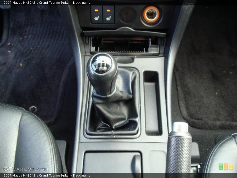 Black Interior Transmission for the 2007 Mazda MAZDA3 s Grand Touring Sedan #39546350