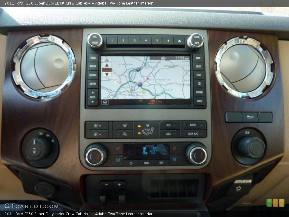 Adobe Two Tone Leather Interior Controls for the 2011 Ford F250 Super Duty Lariat Crew Cab 4x4 #39552826