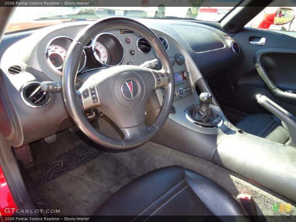 Ebony Interior Prime Interior for the 2006 Pontiac Solstice Roadster #39554223