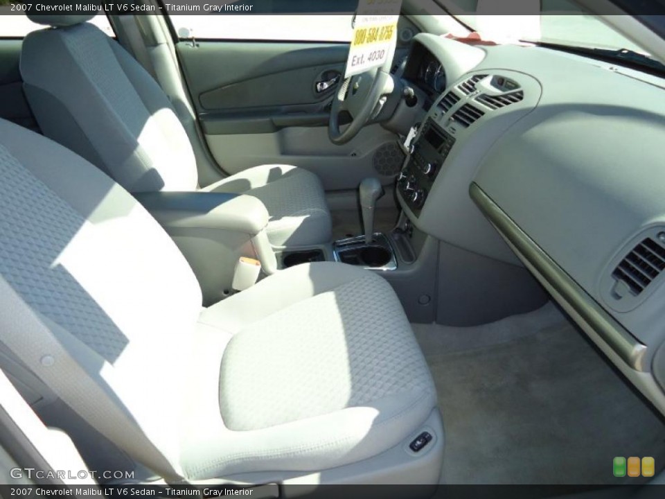 Titanium Gray Interior Dashboard for the 2007 Chevrolet Malibu LT V6 Sedan #39556075