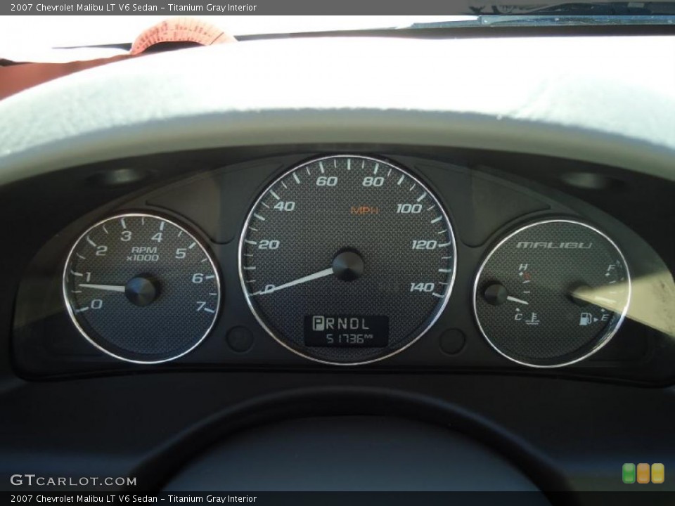 Titanium Gray Interior Gauges for the 2007 Chevrolet Malibu LT V6 Sedan #39556274