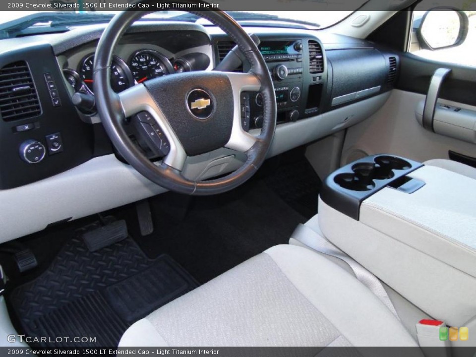 Light Titanium Interior Prime Interior for the 2009 Chevrolet Silverado 1500 LT Extended Cab #39559623