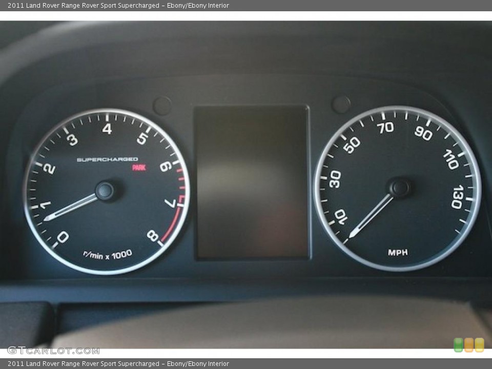Ebony/Ebony Interior Gauges for the 2011 Land Rover Range Rover Sport Supercharged #39566456