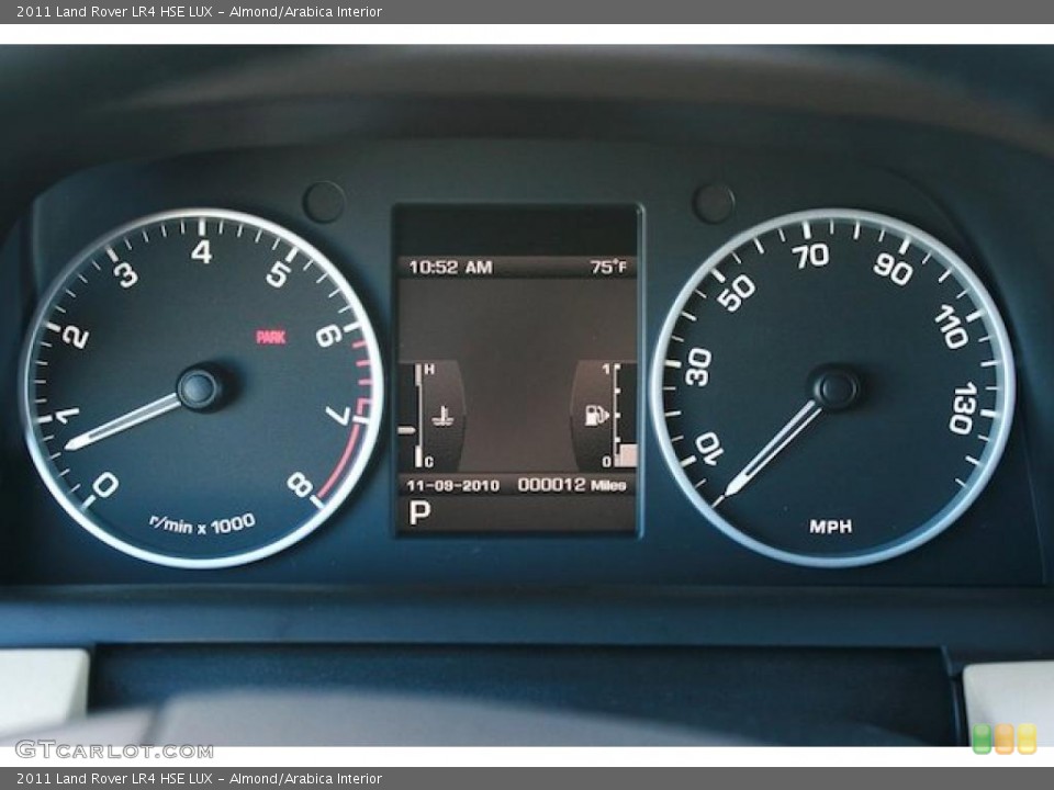 Almond/Arabica Interior Gauges for the 2011 Land Rover LR4 HSE LUX #39567630