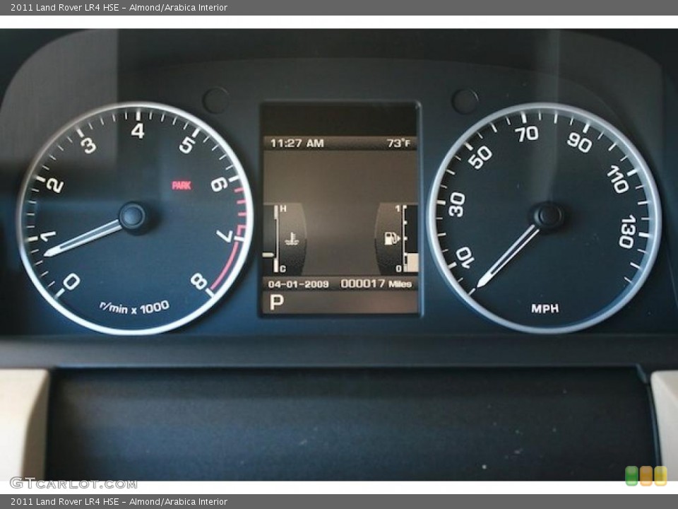 Almond/Arabica Interior Gauges for the 2011 Land Rover LR4 HSE #39567994