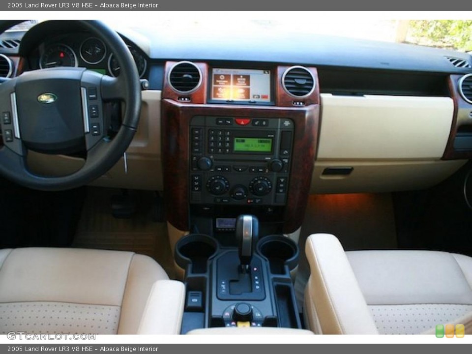 Alpaca Beige Interior Dashboard for the 2005 Land Rover LR3 V8 HSE #39569263