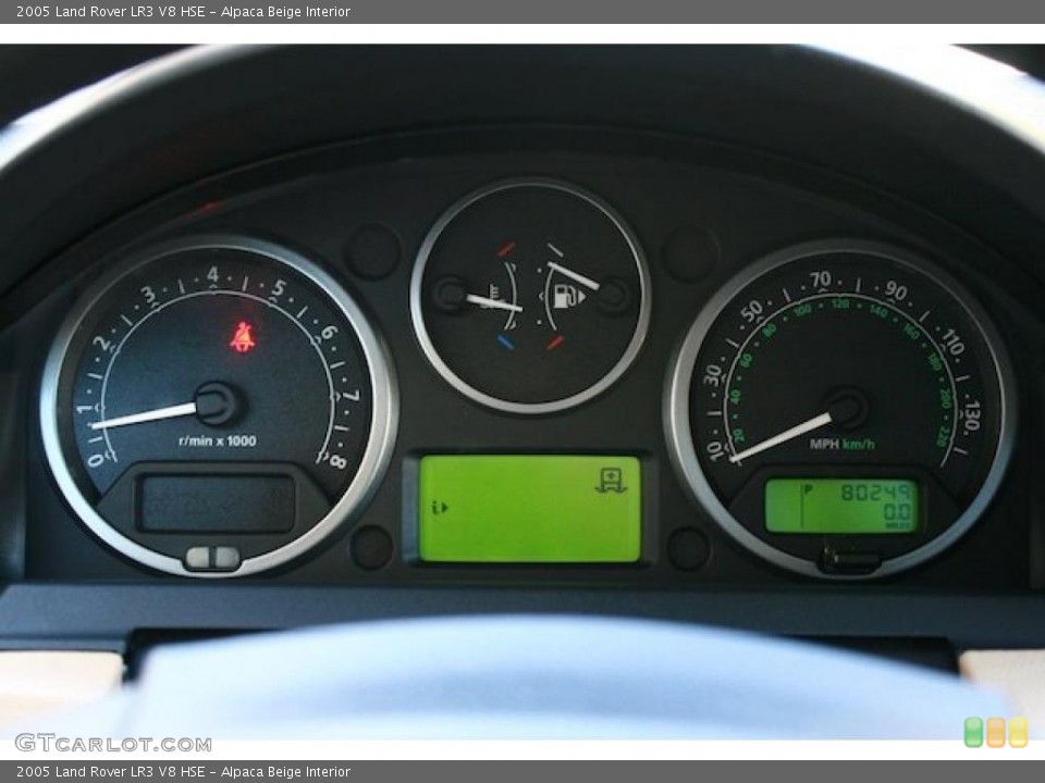Alpaca Beige Interior Gauges for the 2005 Land Rover LR3 V8 HSE #39569703