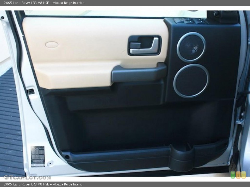 Alpaca Beige Interior Door Panel for the 2005 Land Rover LR3 V8 HSE #39569719